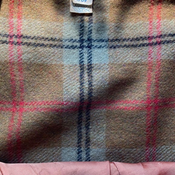 Vintage, Union label, plaid wool skirt-xs - Picture 7 of 8